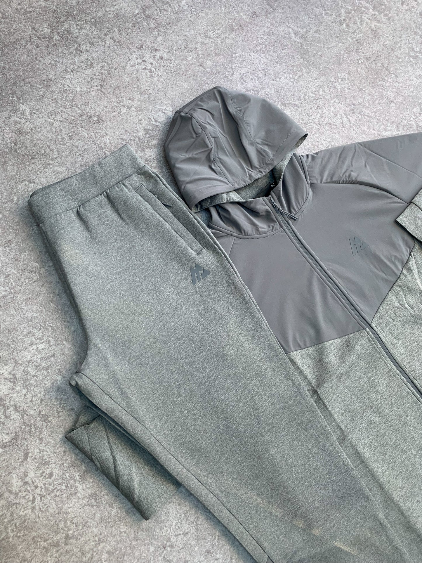 Montirex Recover 2.0 Fleece Hoodie & Jogger Tracksuit - Cement Grey