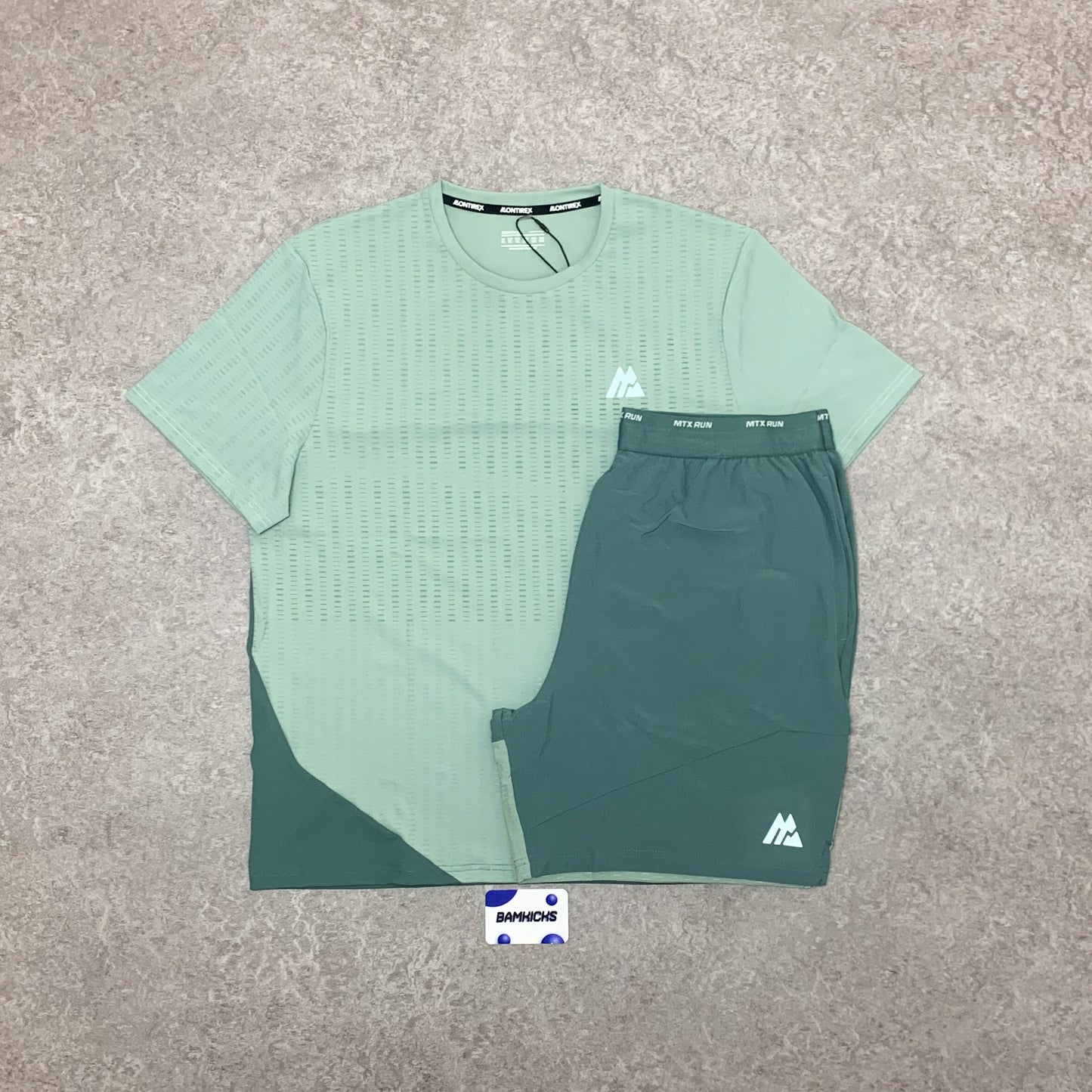 Montirex Run Tempo T-Shirt & Short Set - Dolphin/Feather
