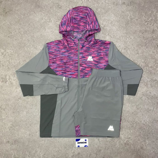 Montirex Trail Windbreaker - Grey/Pink/Blue