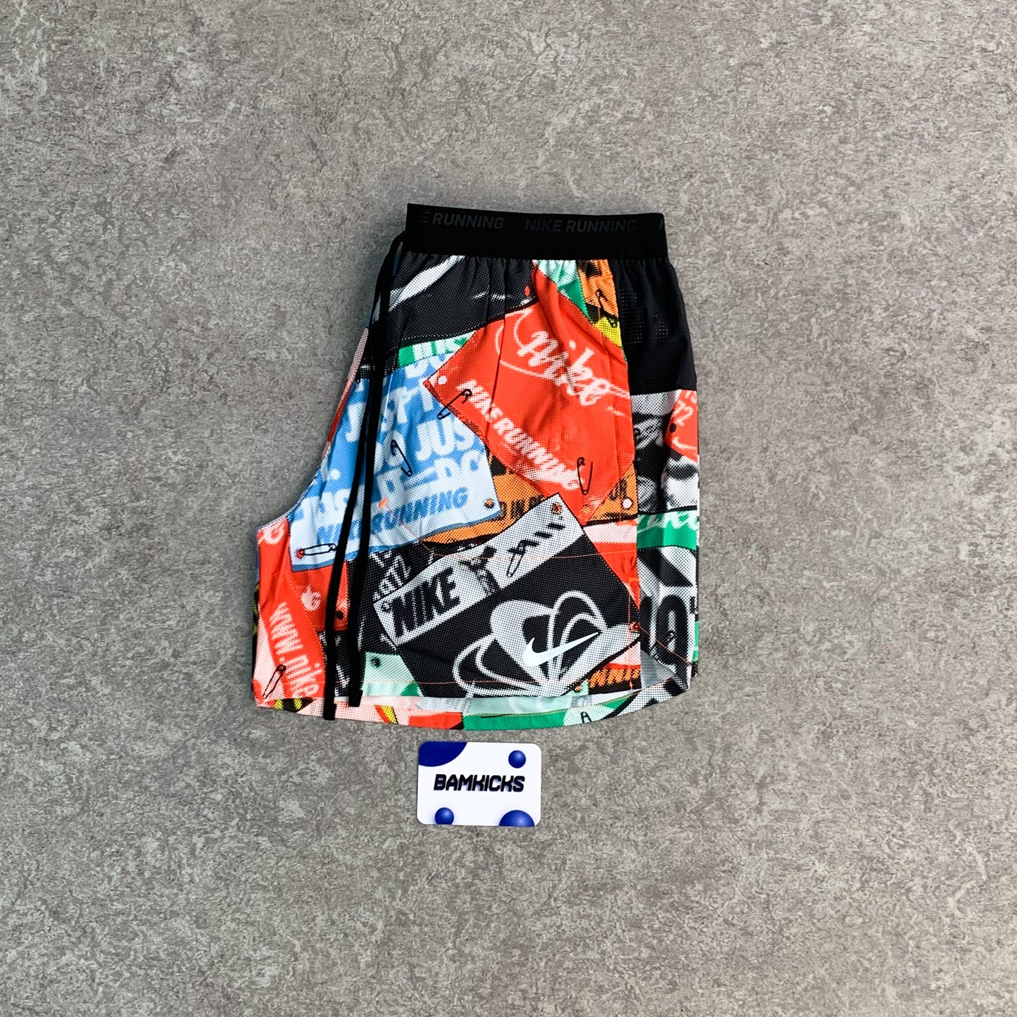 Nike Rise 365 Miler & Flex Stride Shorts (5in) Set - Black/Total Orange/Multi