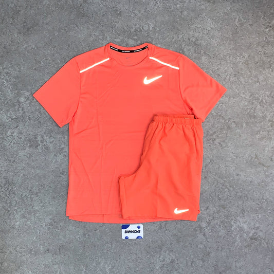 Nike Miler 1.0 & Challenger Shorts (7in) Set - Wild Mango