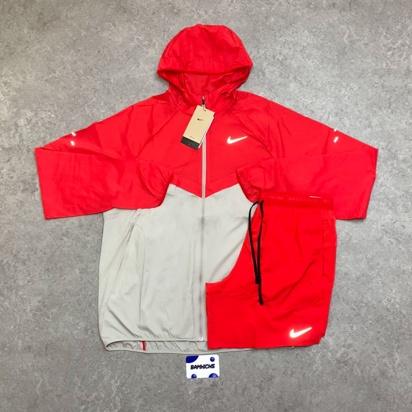 Nike Repel UV Windrunner - University Red/College Grey