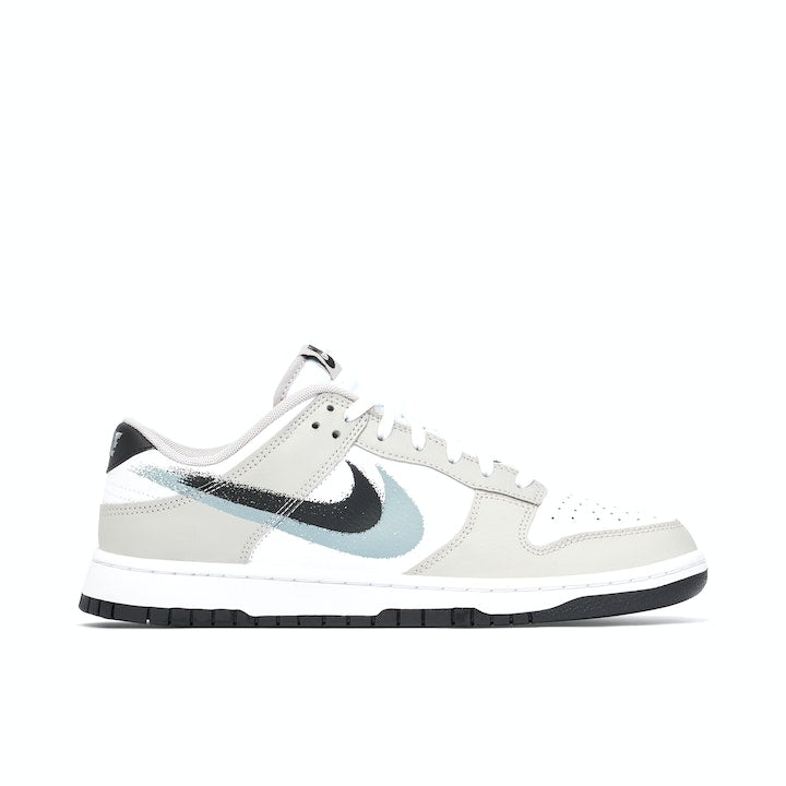 Nike Dunk Low Stencil Swoosh Grey