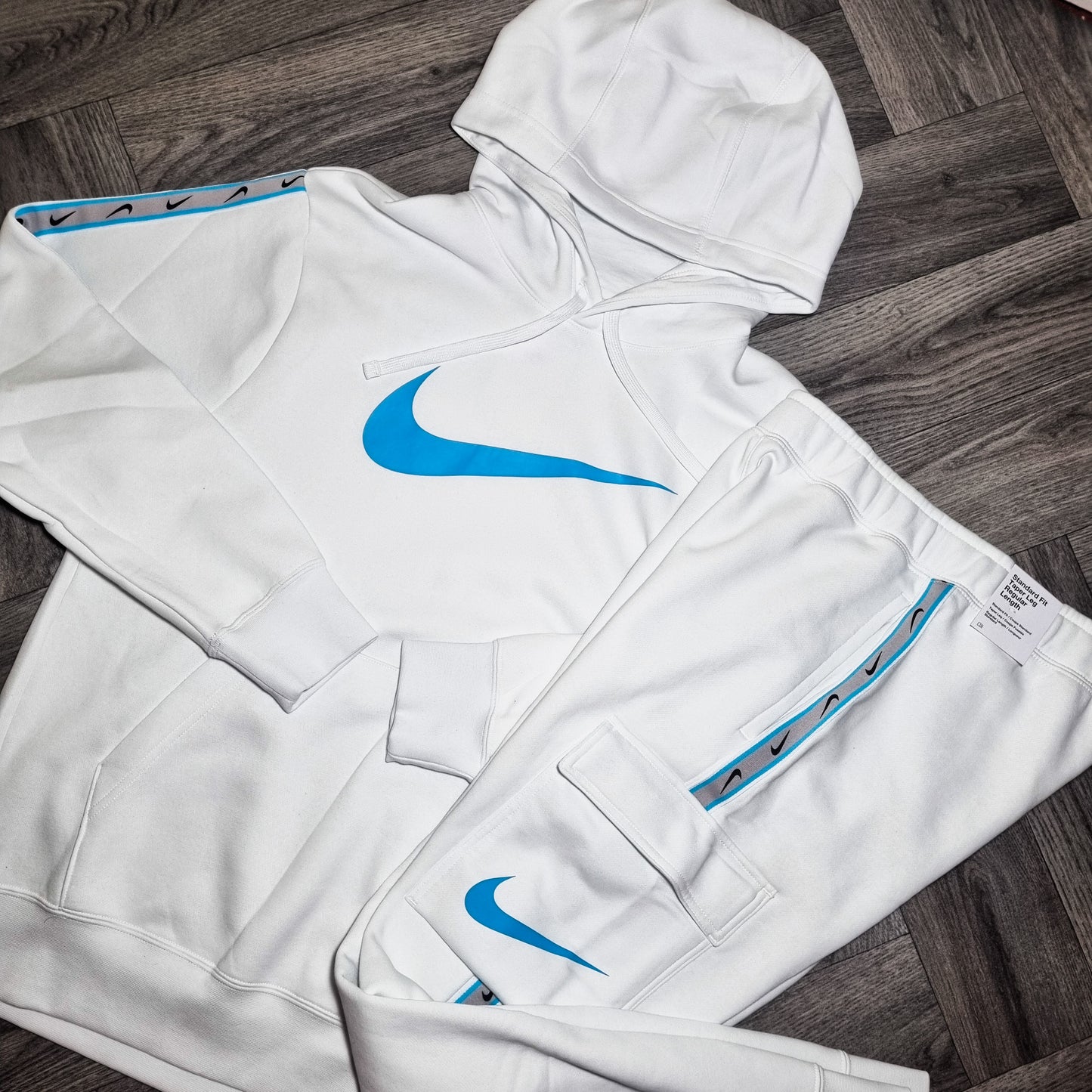 Nike Repeat Tracksuit White Summit Blue