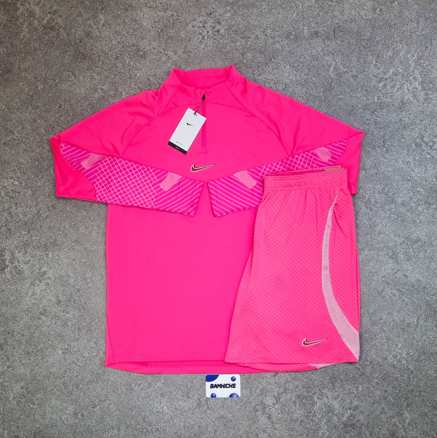 Nike Dri-Fit Strike Football Drill Top & Short Set Hyper Pink