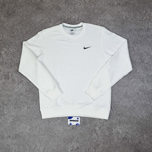 Nike Club Fleece Crew White