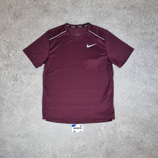 Nike Miler 1.0 T-Shirt Maroon