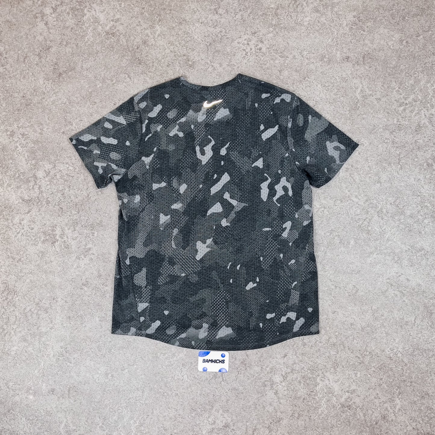 Nike Breathe Miler T-Shirt Black Camo