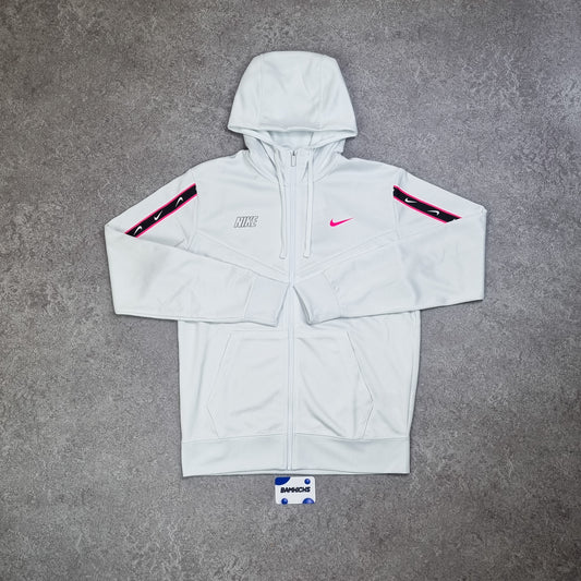 Nike Sportswear Repeat Short Tracksuit - White/Pink
