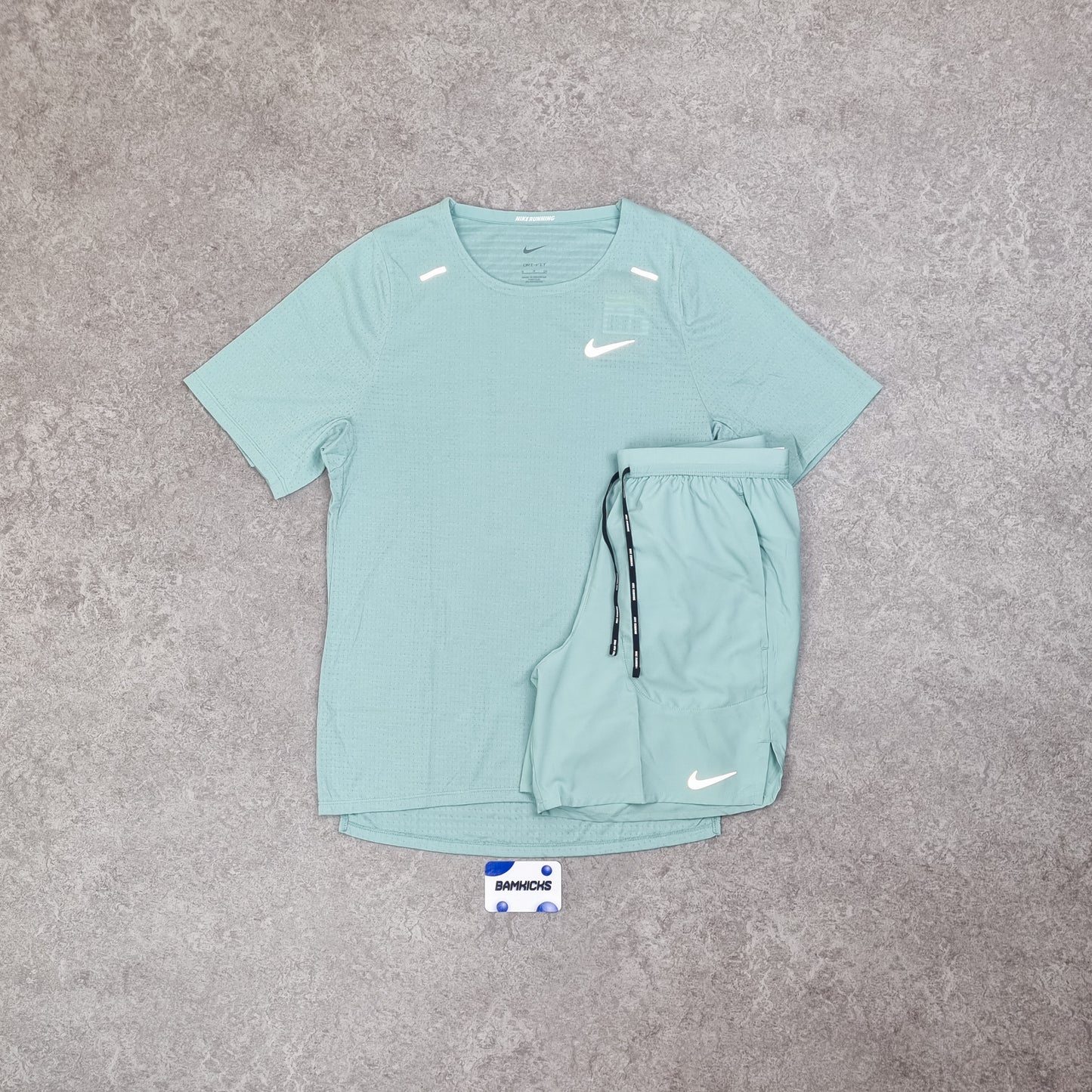 Nike Rise 365 Miler T-Shirt & Flex Stride Shorts (7in) Mineral Set