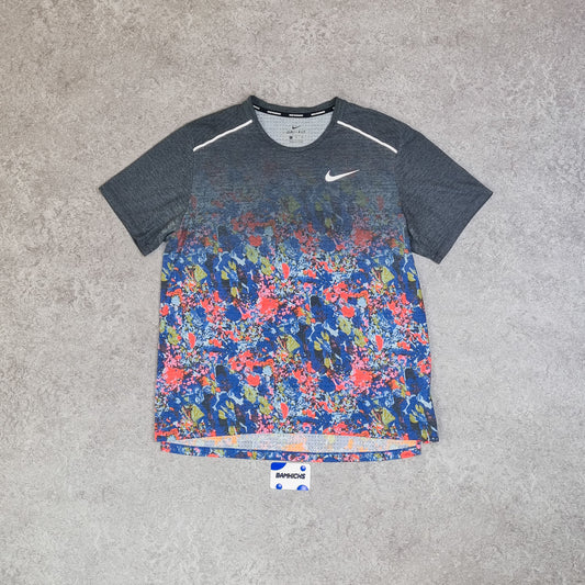 Nike Miler 1.0 T-Shirt Floral Blue