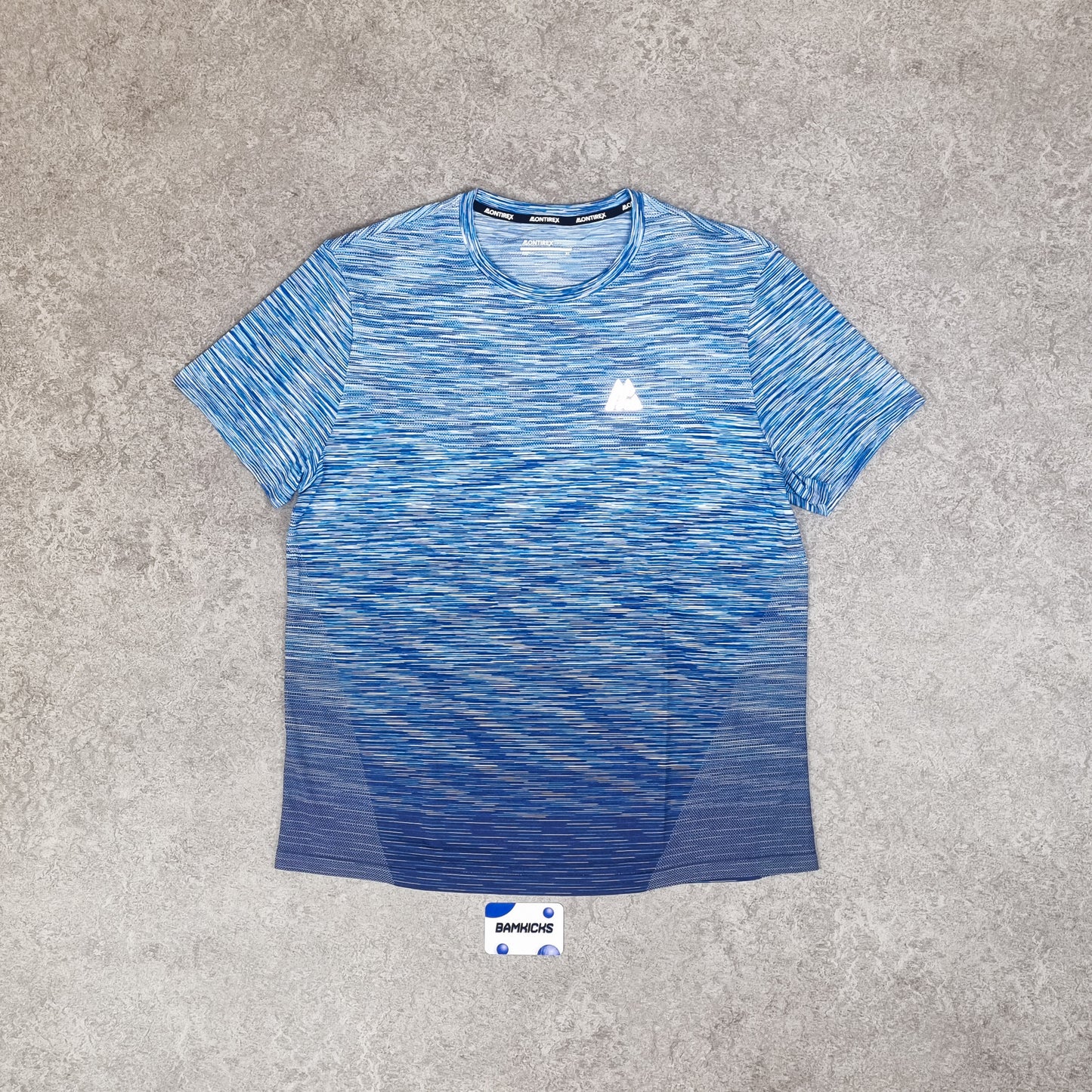 Montirex Trail Seamless T-Shirt - Blue/White