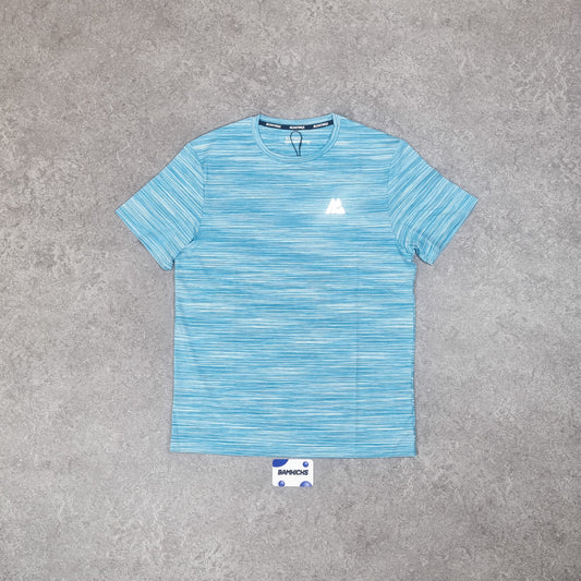 Montirex Trail Seamless T-Shirt - Neon Blue/White