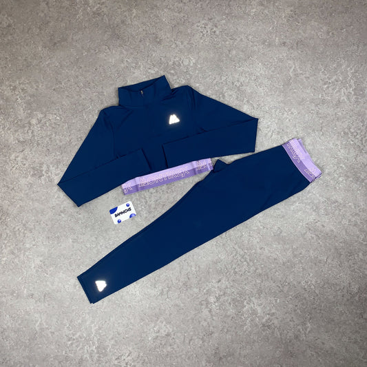 Montirex Icon Contrast 1/4 Zip & Leggings Set 'Agency/Lavandula'