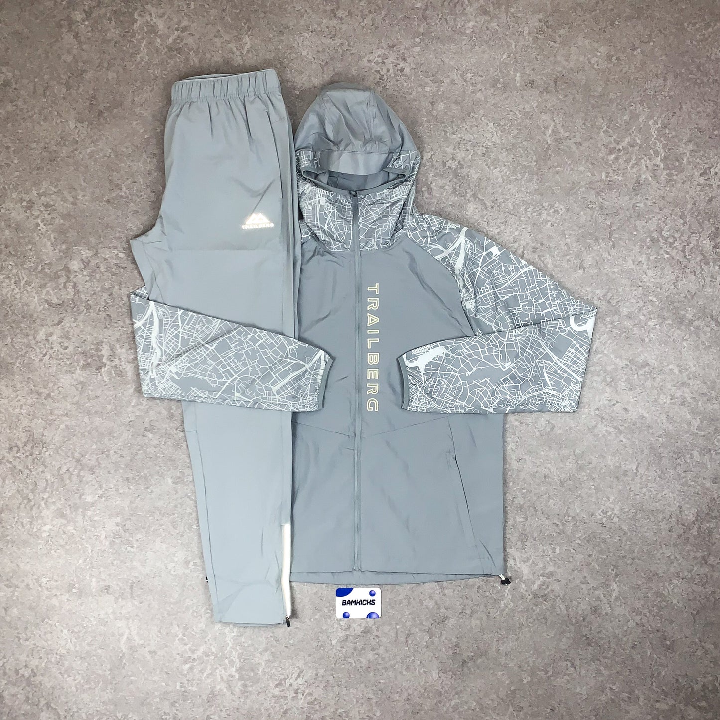 Trailberg Geneva Windbreaker & Cloud SS24 Pants Set Light Grey