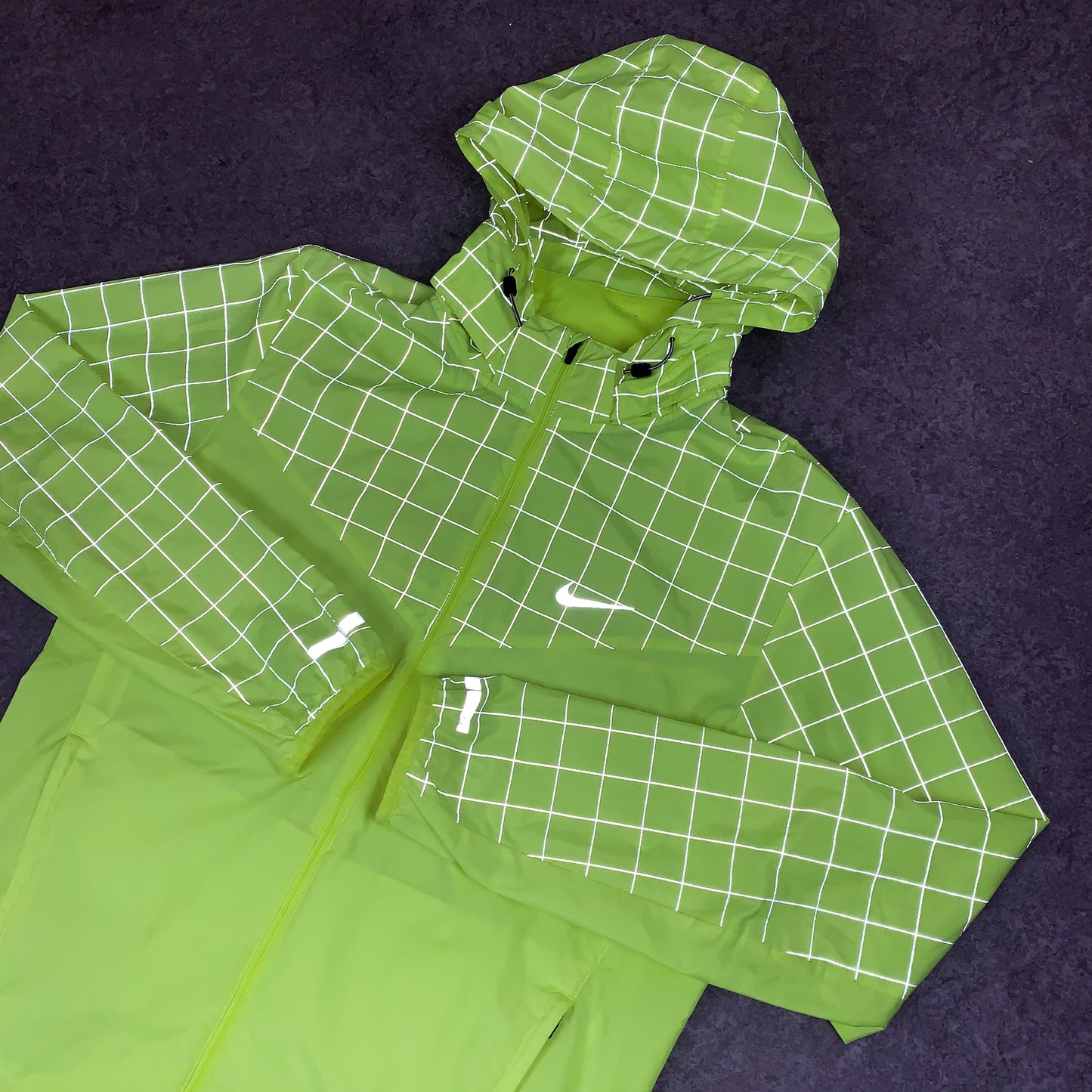 Nike Neon Grid Reflective Windrunner