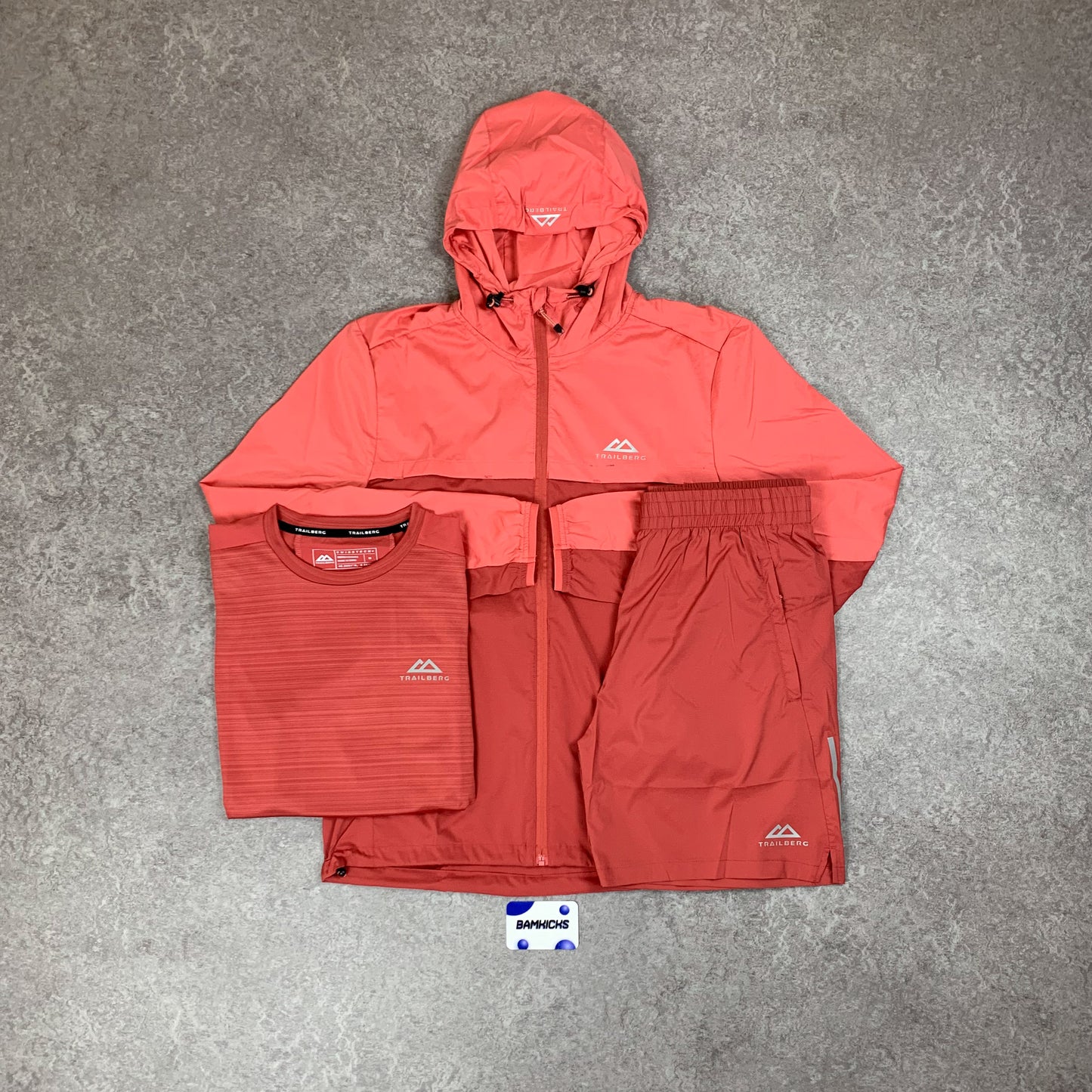 Trailberg Mentum Windbreaker 3 Piece Set Rose Pink