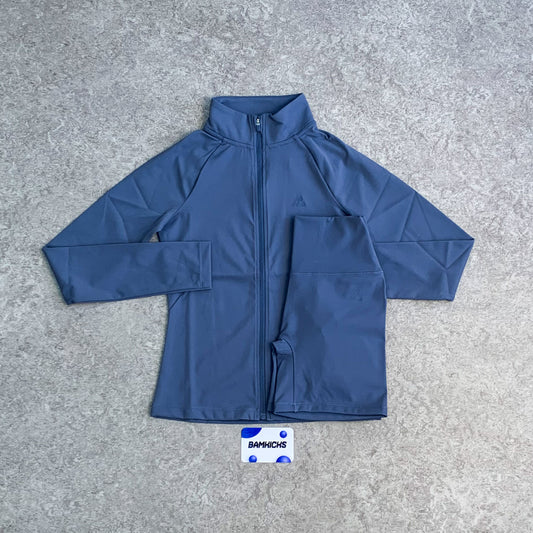 Montirex Form Full Zip & Booty Short Set - Greyed Indigo