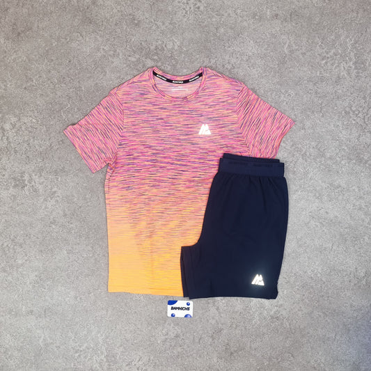 Montirex Trail Seamless T-Shirt & Short Set - Purple/Pink/Orange