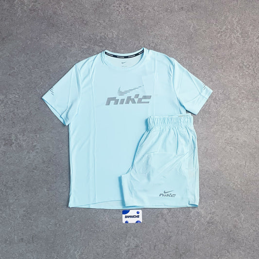 Nike UV Miler Flash & Challenger Shorts (7in) Set - Glacier Blue