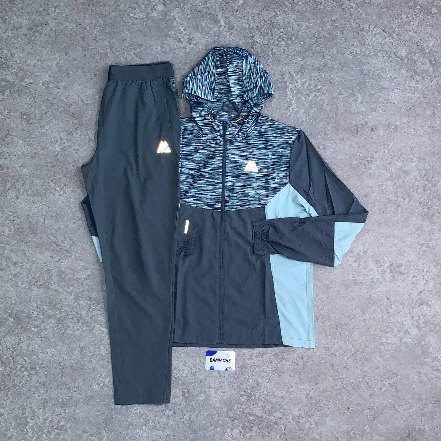 Montirex Trail Tracksuit - Grey/Blue/Navy