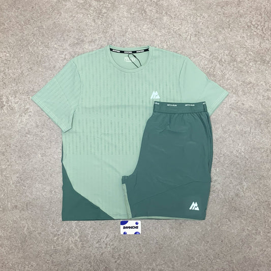 Montirex Run Tempo T-Shirt & Short Set - Dolphin/Feather