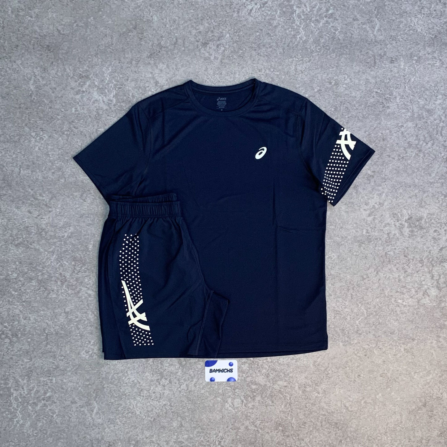 Asics Icon T-Shirt & Shorts (7in) Set - Midnight Navy
