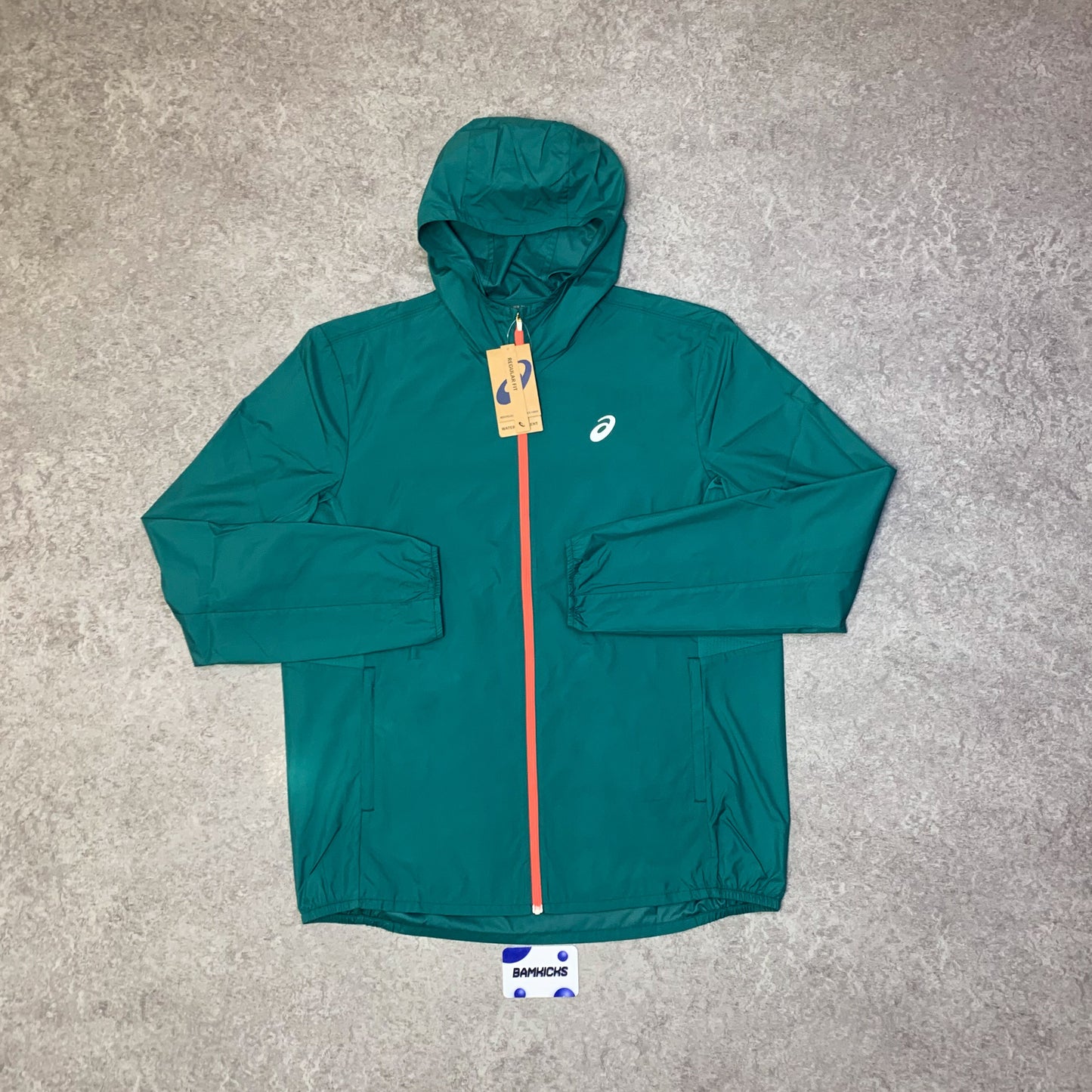 Asics Core Windbreaker - Teal/Rainy Lake