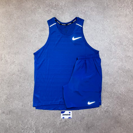 Nike Miler 1.0 Vest & Challenger Shorts (7in) - Royal Blue