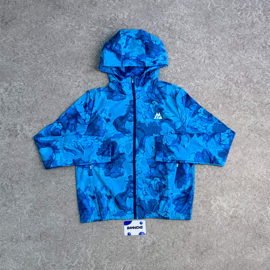 Montirex Fusion Print Windbreaker, Sports Bra & Short Set - Agency/Fira