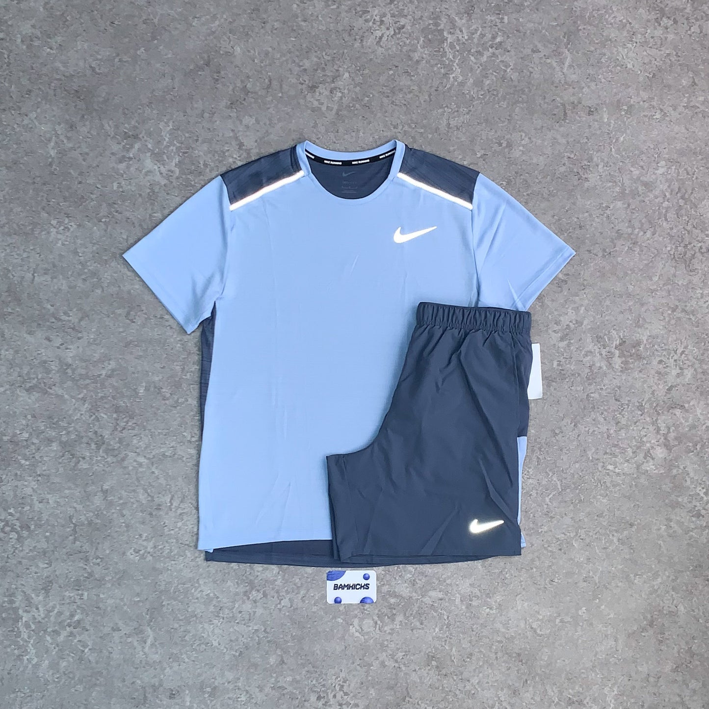 Nike Miler 1.0 & Challenger Shorts (7in) Set - Cobalt Bliss/Diffused Blue