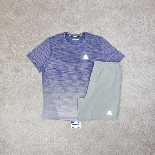 Montirex Trail Seamless T-Shirt & Short Set - Purple/Grey