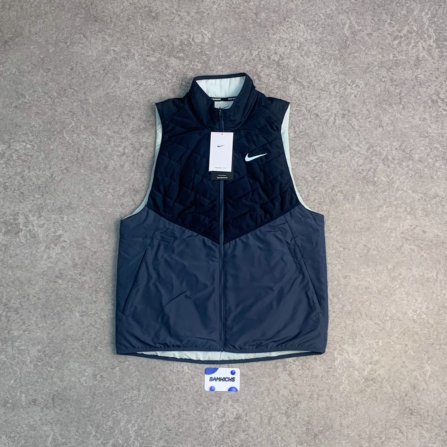 Nike Therma-Fit Repel Running Gilet - Obsidian/Thunder Blue