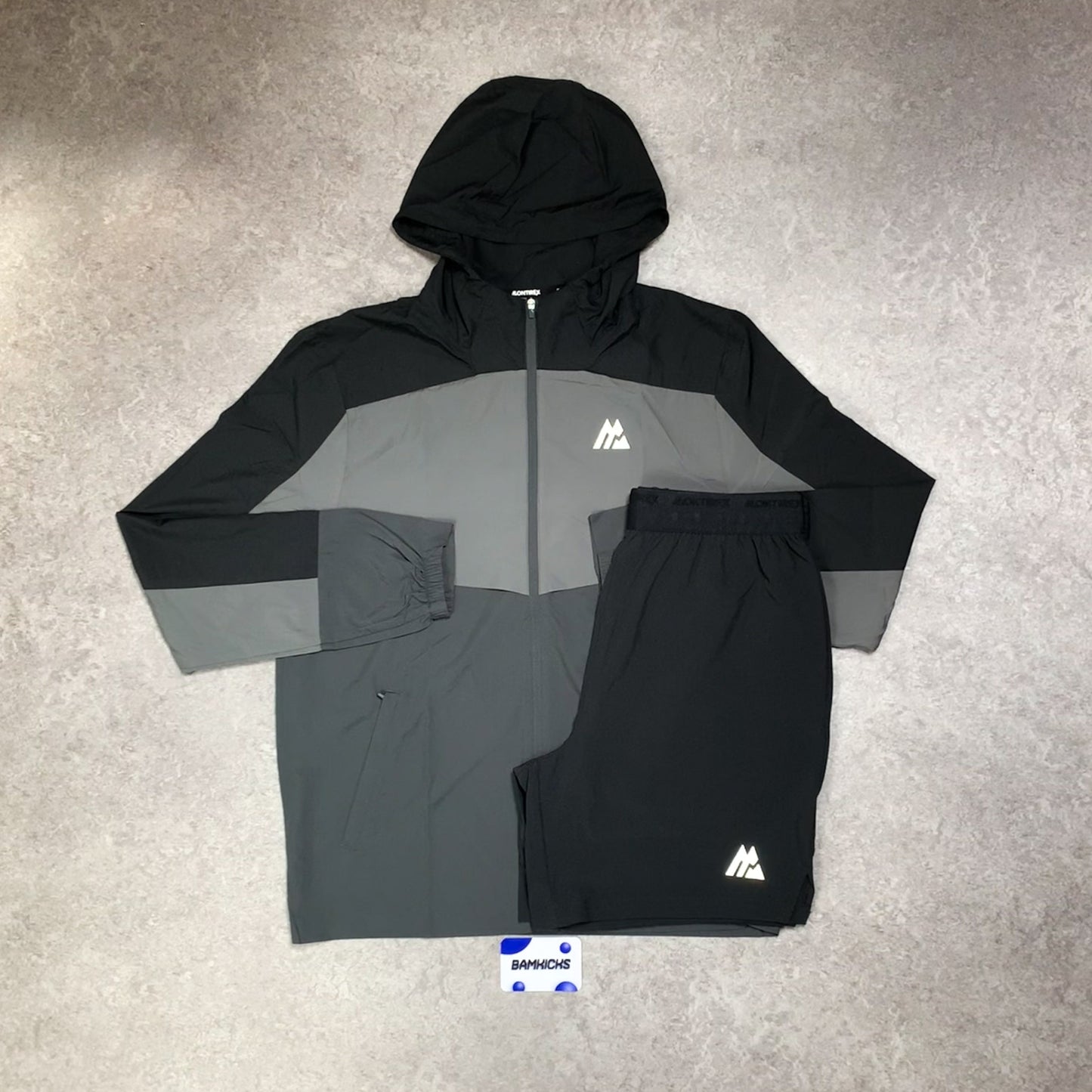 Montirex Breeze Windbreaker - Black/Asphalt/Cement Grey