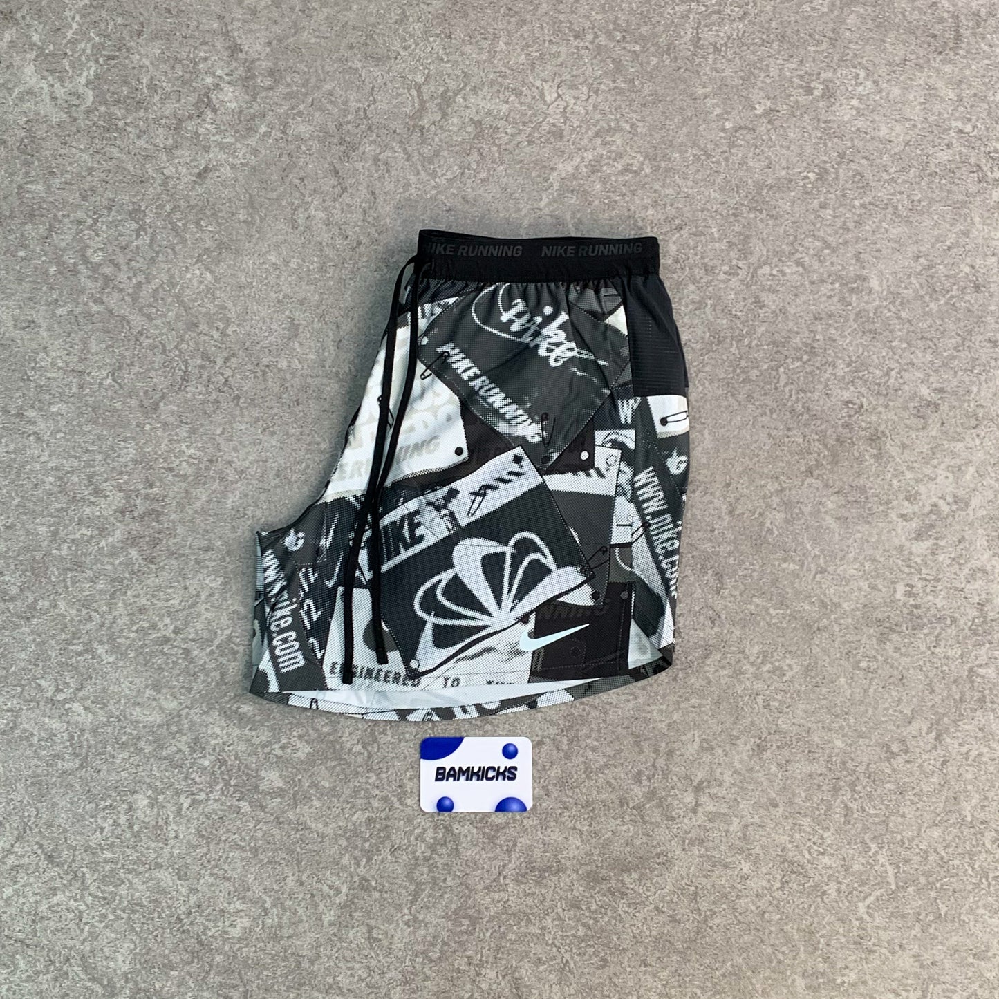 Nike Flex Stride Shorts (5in) - Black/Grey/Multi