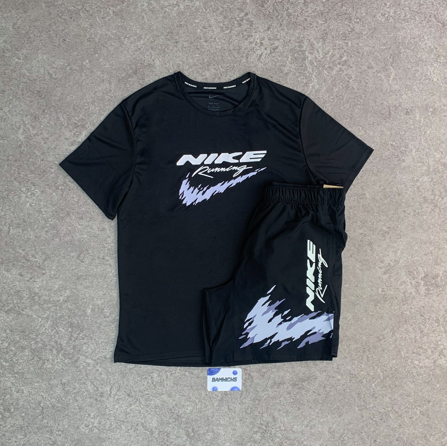 Nike Run Energy HBR Miler & Challenger Shorts (7in) Set - Black