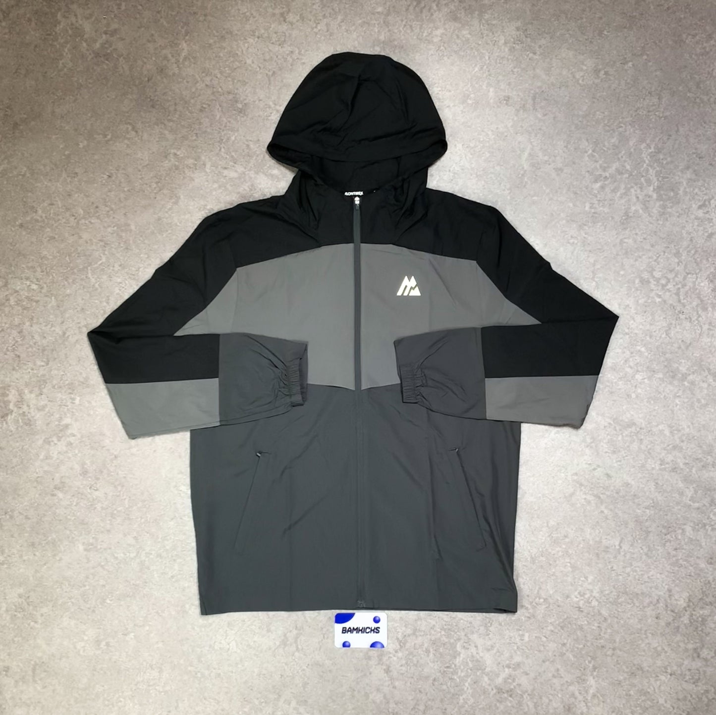 Montirex Breeze Windbreaker - Black/Asphalt/Cement Grey