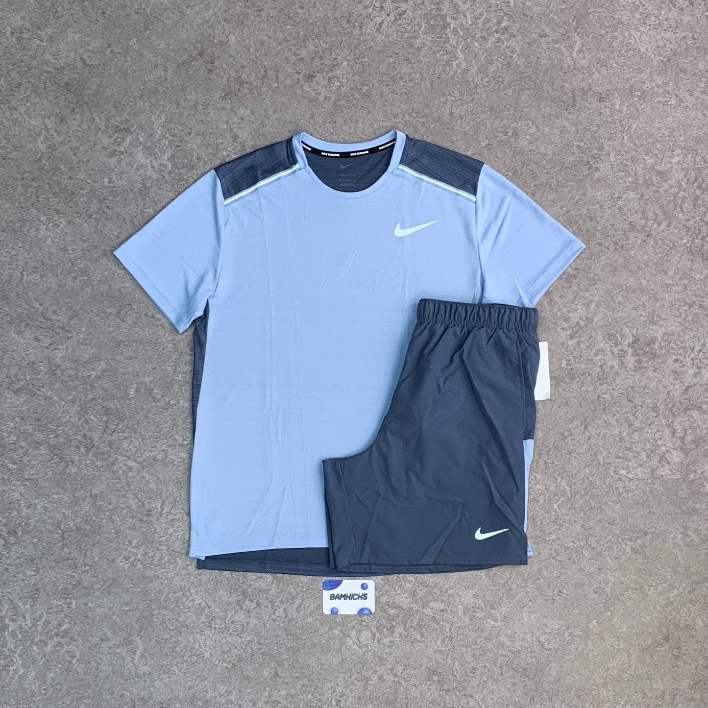 Nike Miler 1.0 & Challenger Shorts (7in) Set - Cobalt Bliss/Diffused Blue