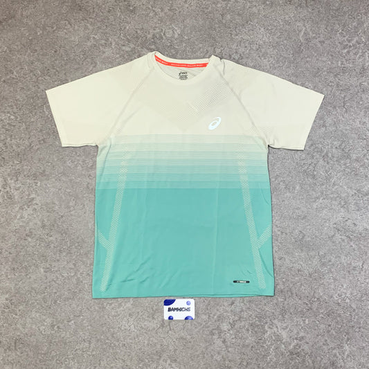 Asics Seamless T-Shirt - Birch/Oasis Green
