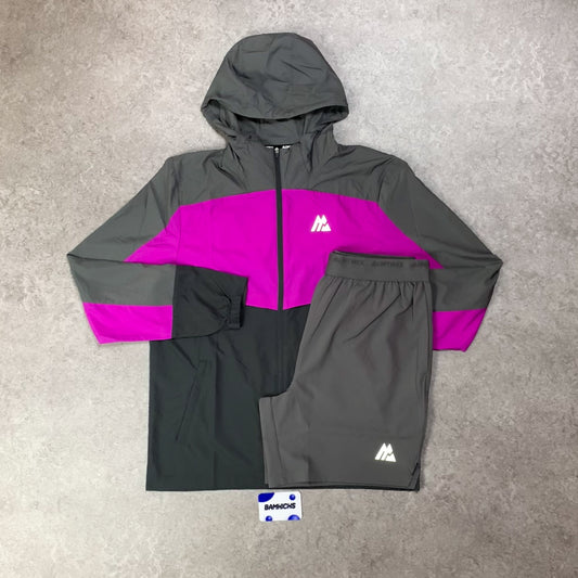 Montirex Breeze 2.0 Windbreaker & Fly Short Set - Electric Purple/Cement Grey/Asphalt